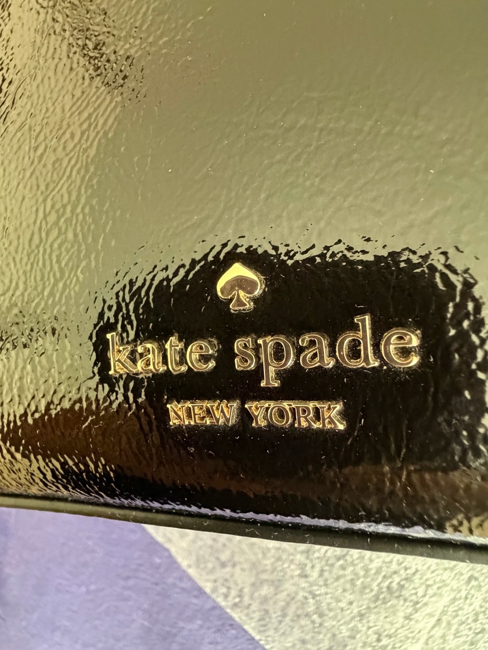 kate spade Margot Shiny Leather Shoulder Bag in Black - Picture 9 of 15